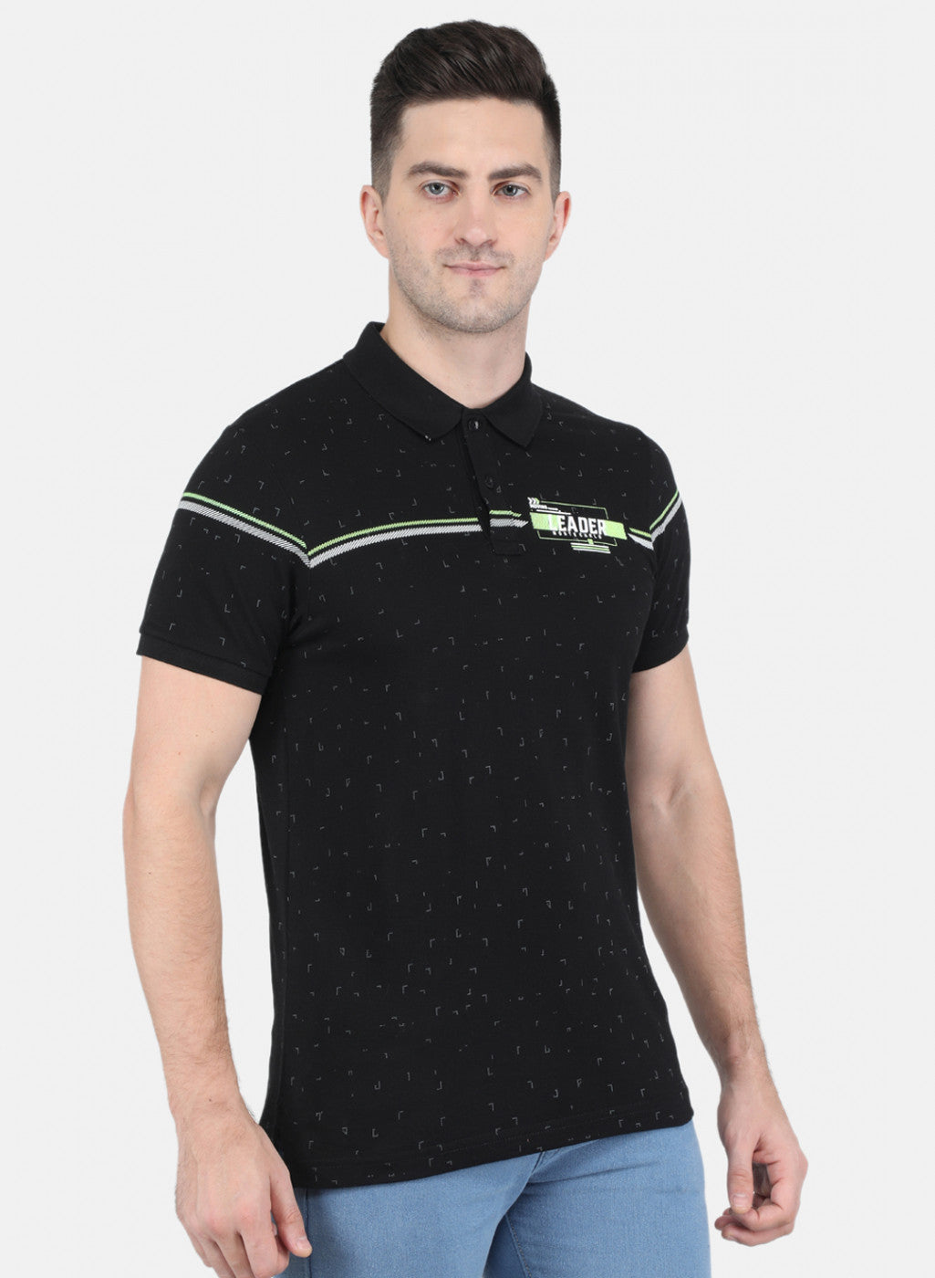 Men Black Stripe T-Shirt