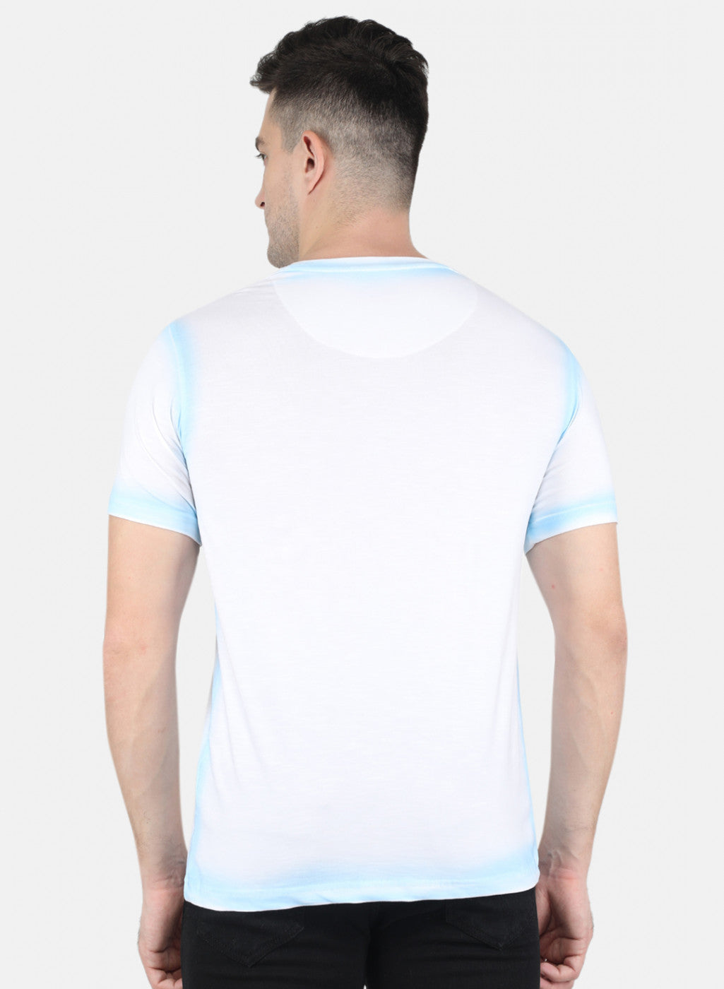 Men White Printed T-Shirt