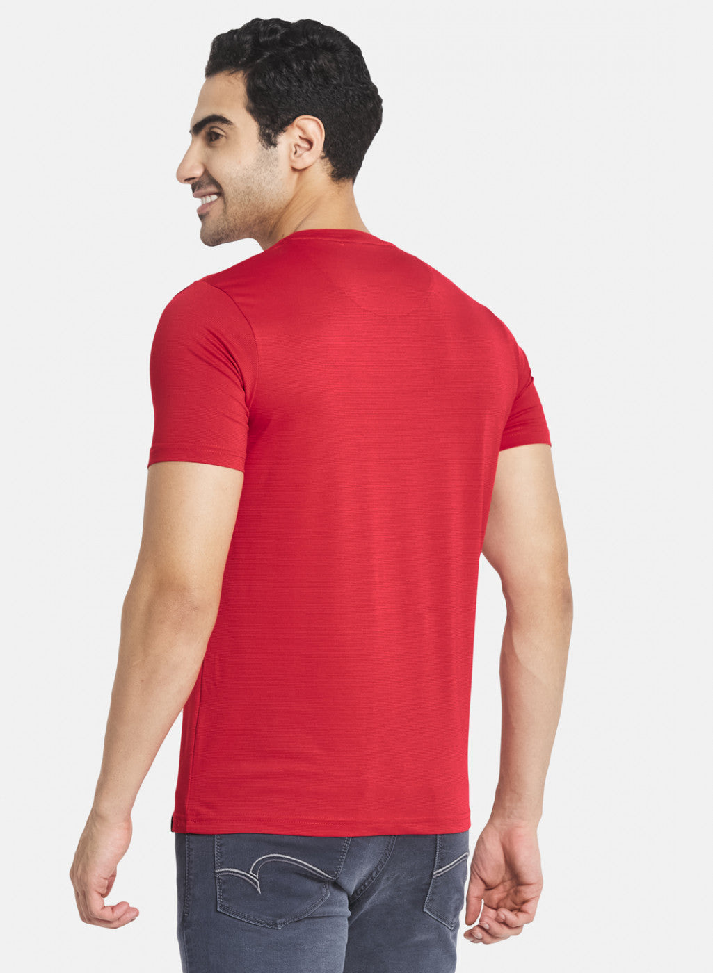 Men Red Printed T-Shirt