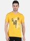 Men Mustard Stripe T-Shirt