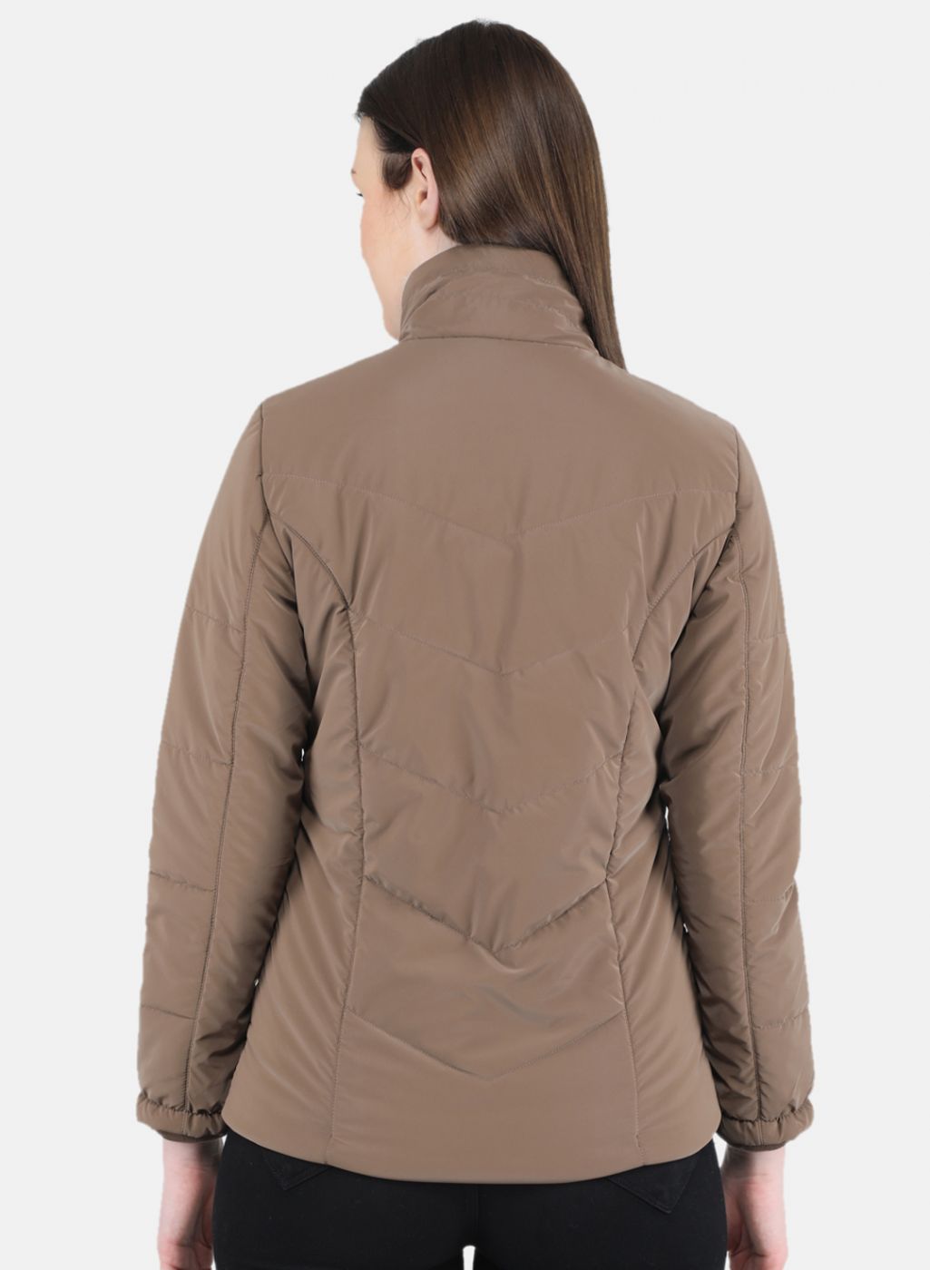 Women Brown Solid Jacket