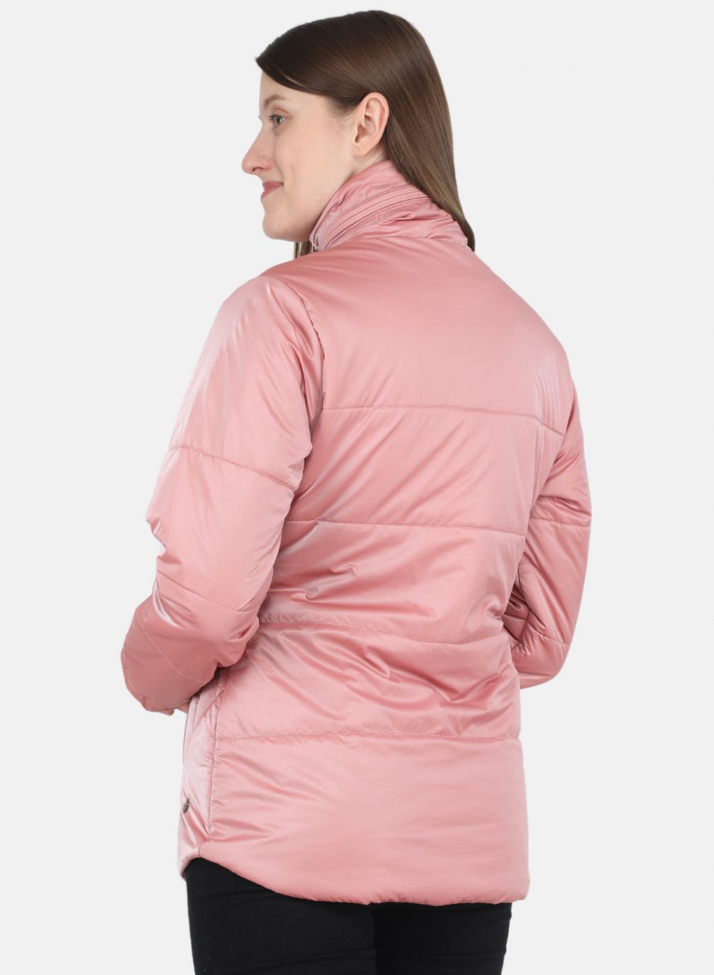 Women Pink Printed Jacket