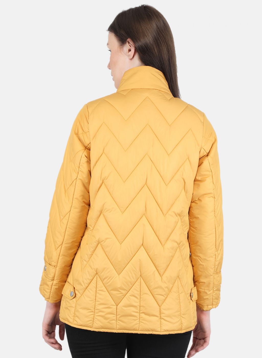 Women Mustard Stripe Jacket