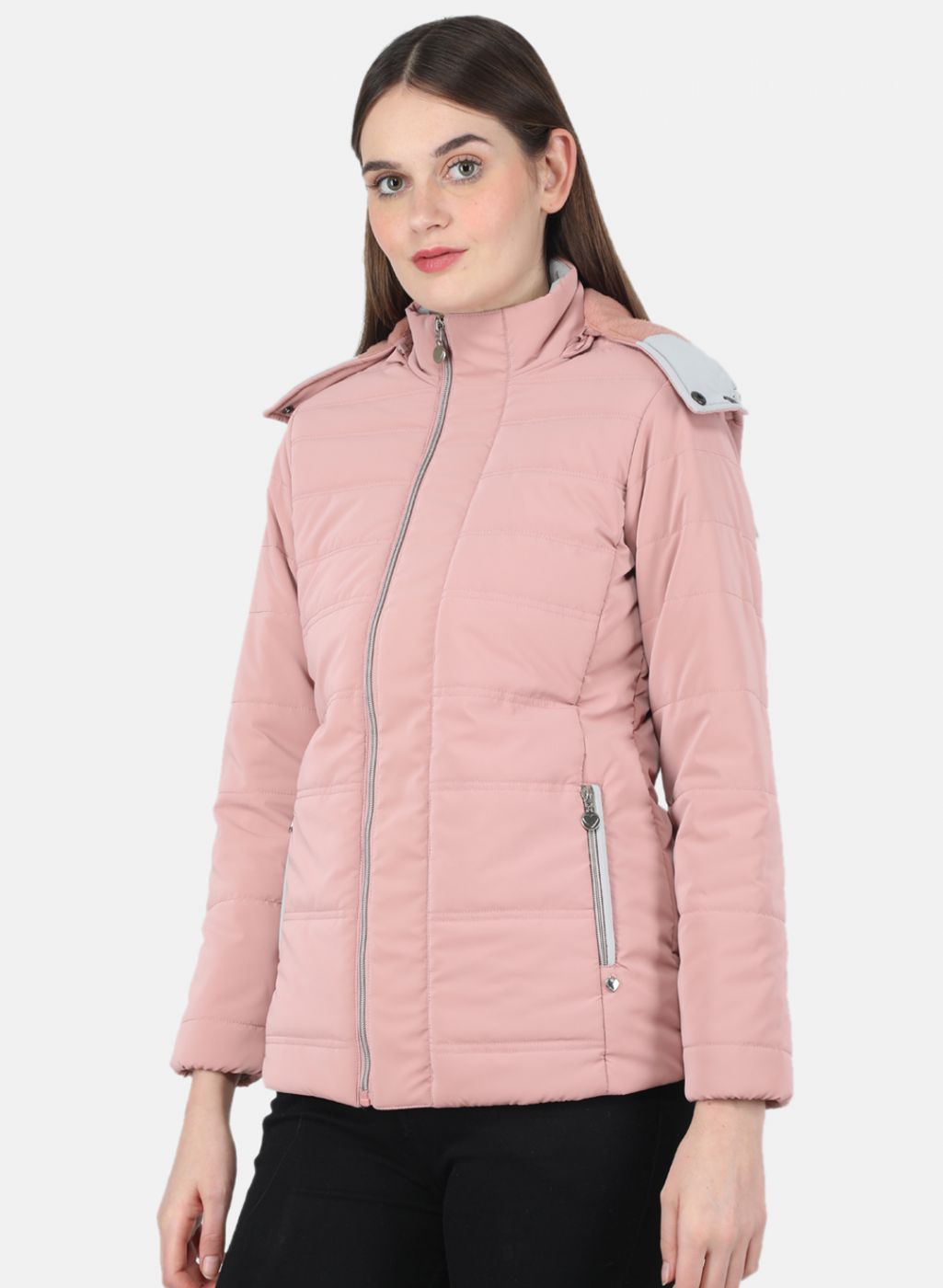 Buy Women Pink Solid Jacket Online in India - Monte Carlo