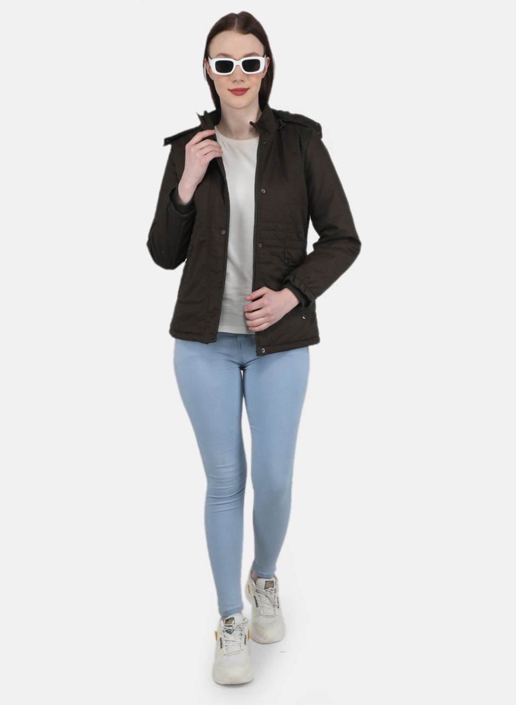 Women Olive Solid Jacket