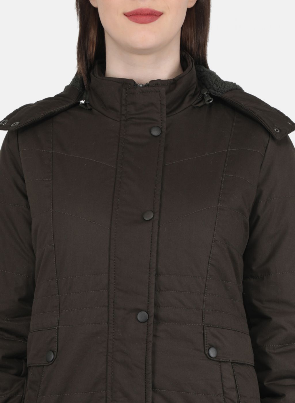 Women Olive Solid Jacket