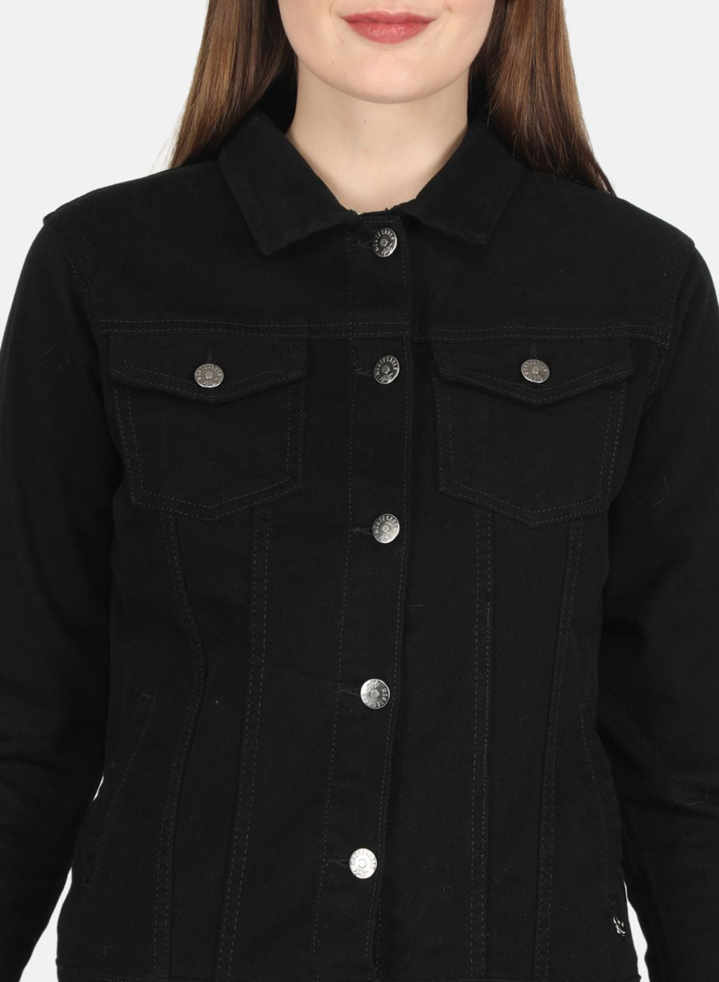 Women Black Solid Jacket