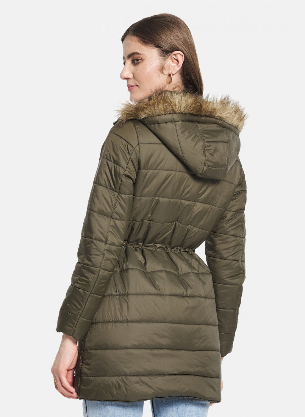 Women Green Solid Jacket