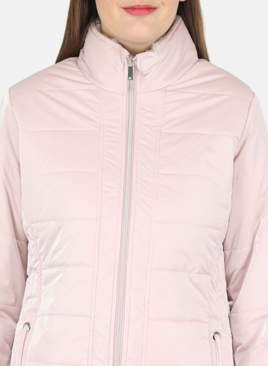 Women Pink Printed Jacket