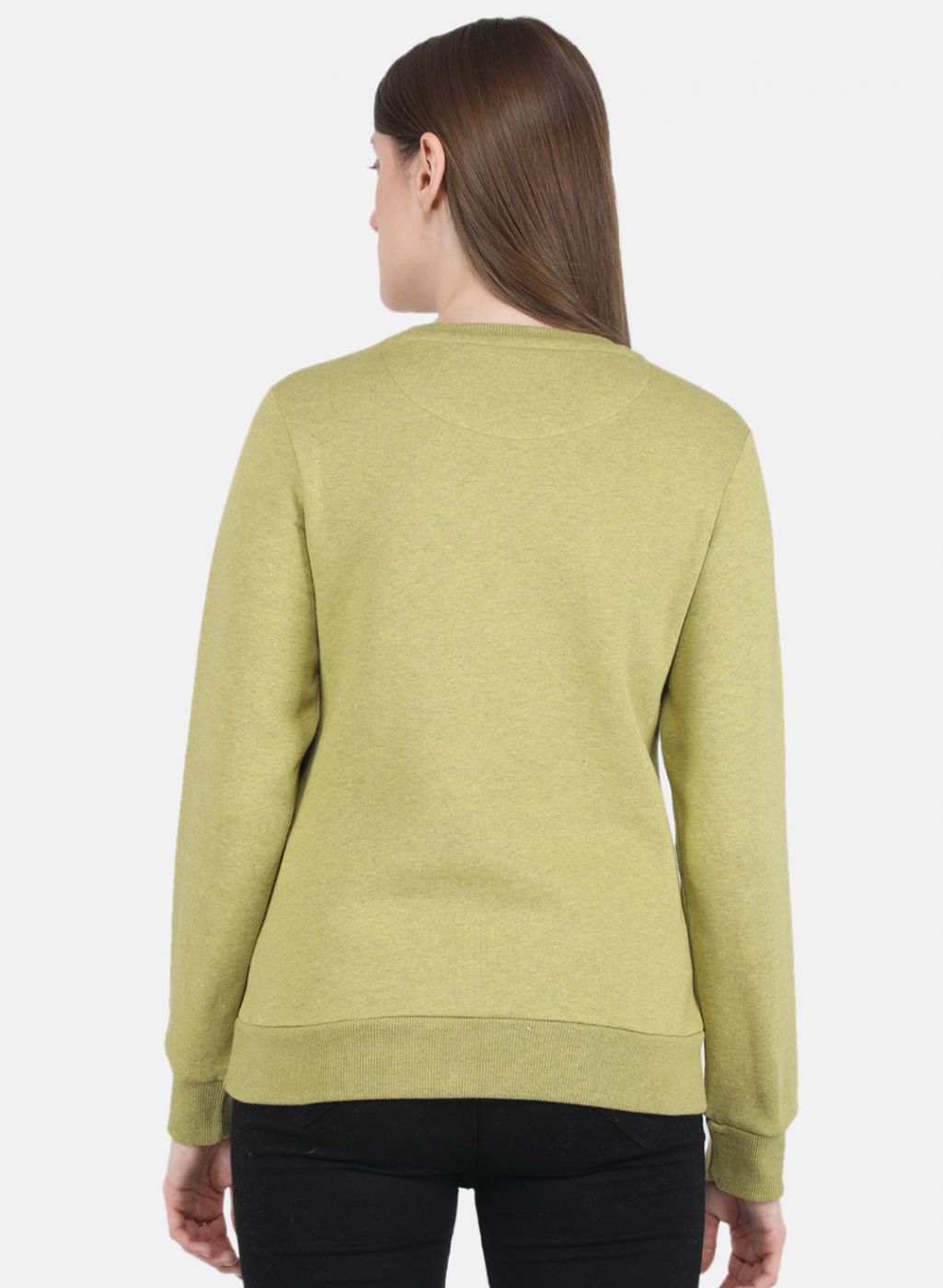 Women Green Printed Sweatshirt