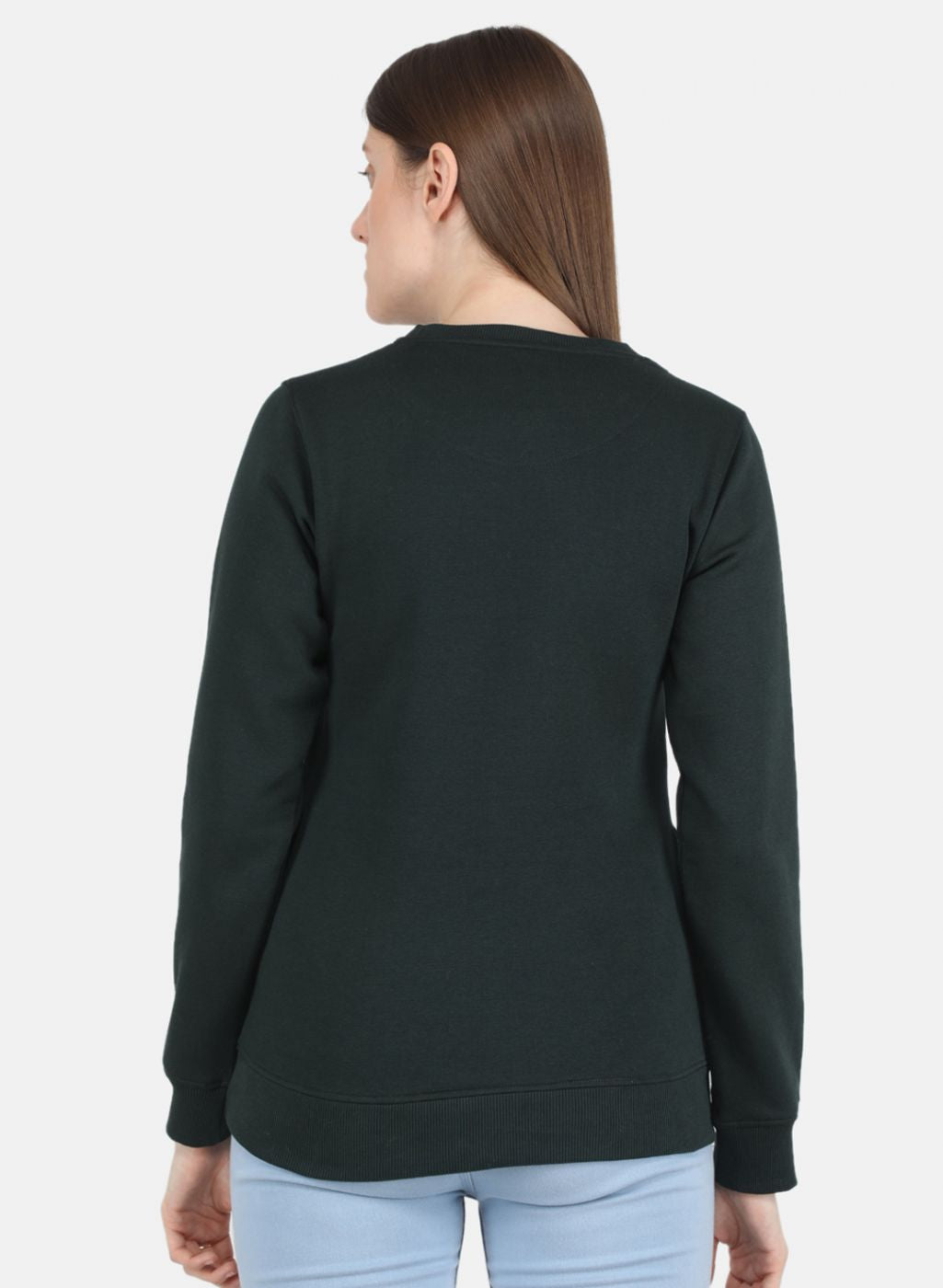 Women Green Printed Sweatshirt