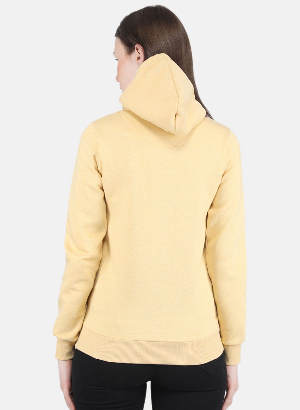 Women Yellow Embroidered Sweatshirt