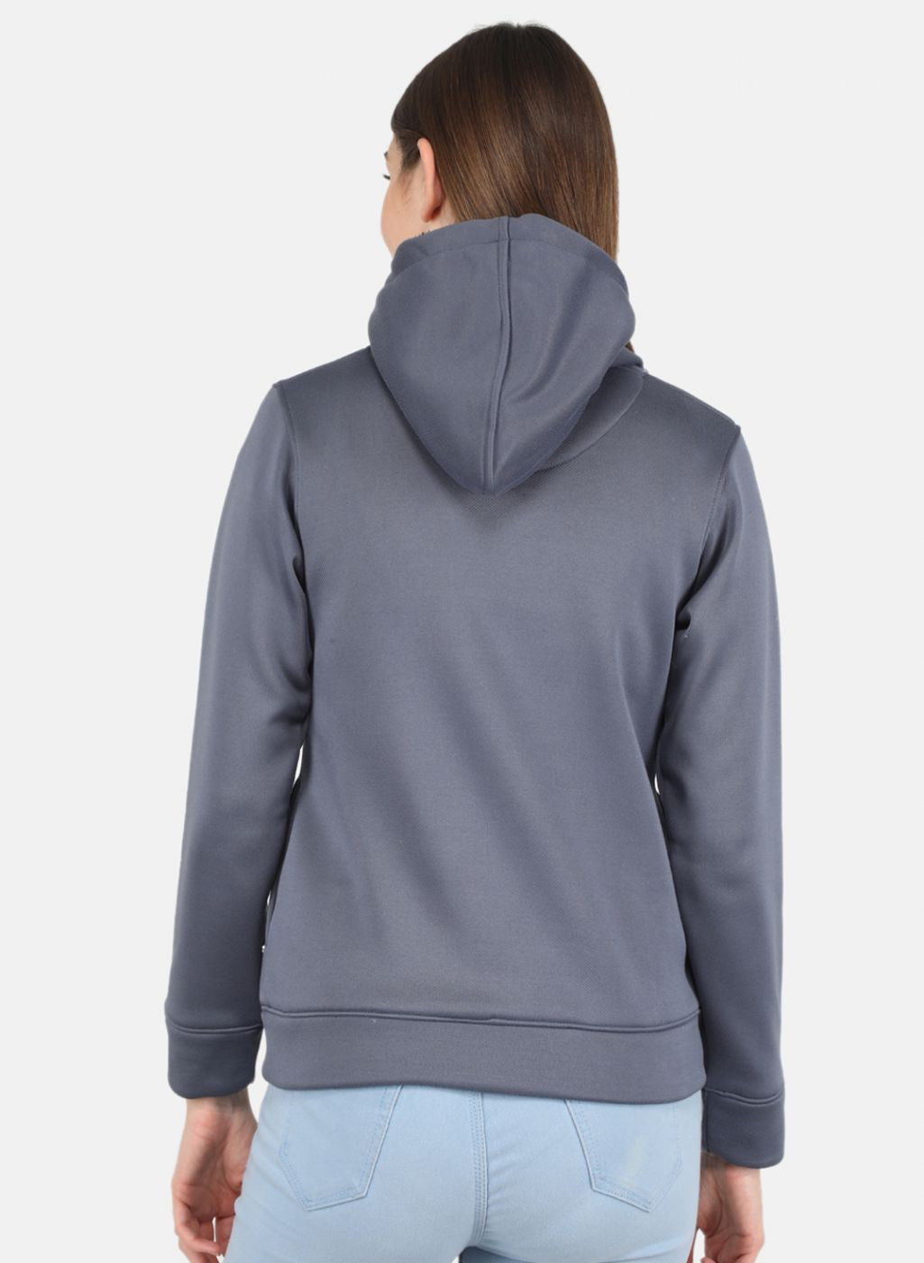 Women Grey Printed Sweatshirt