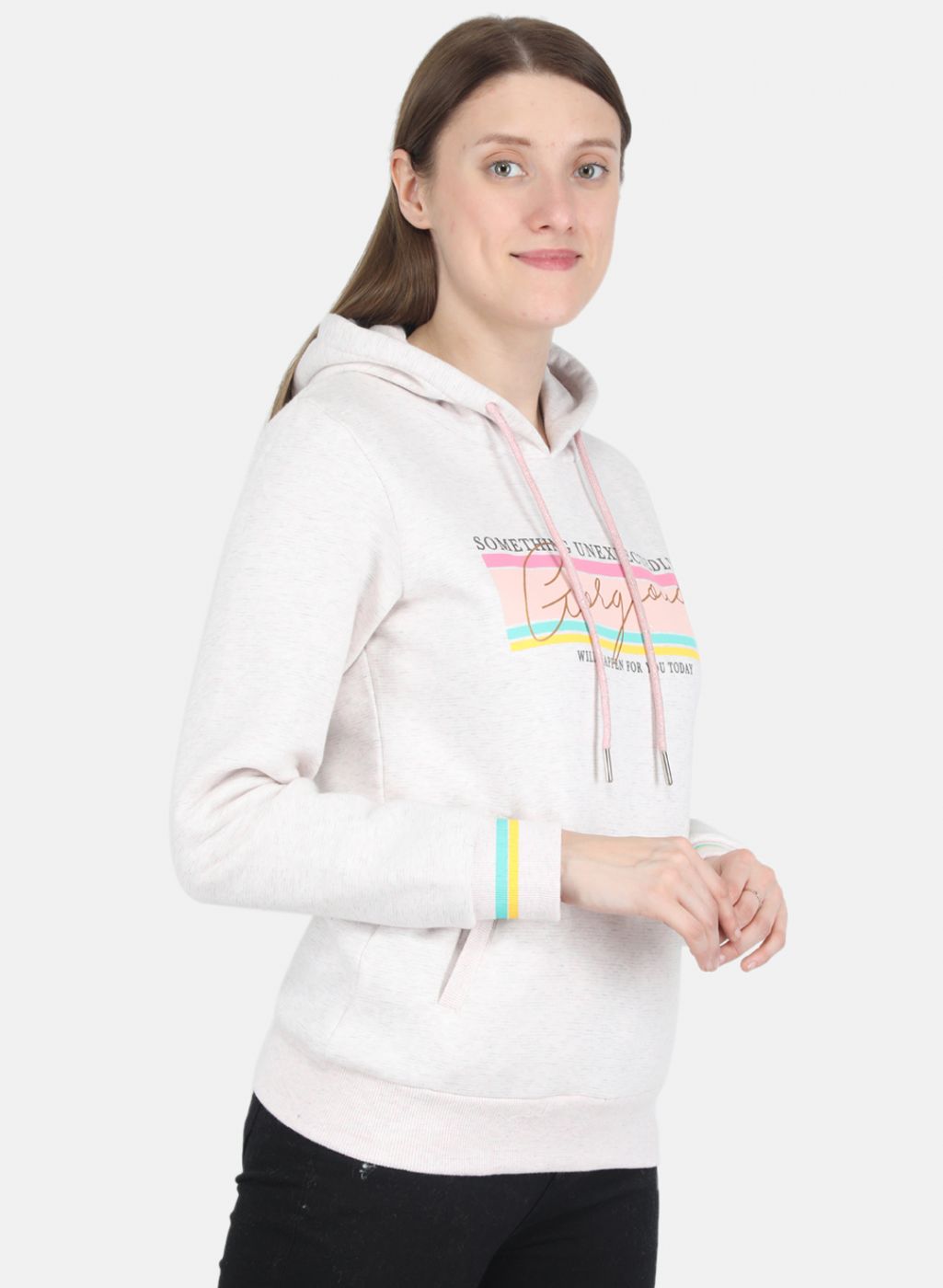 Women Pink Printed Sweatshirt