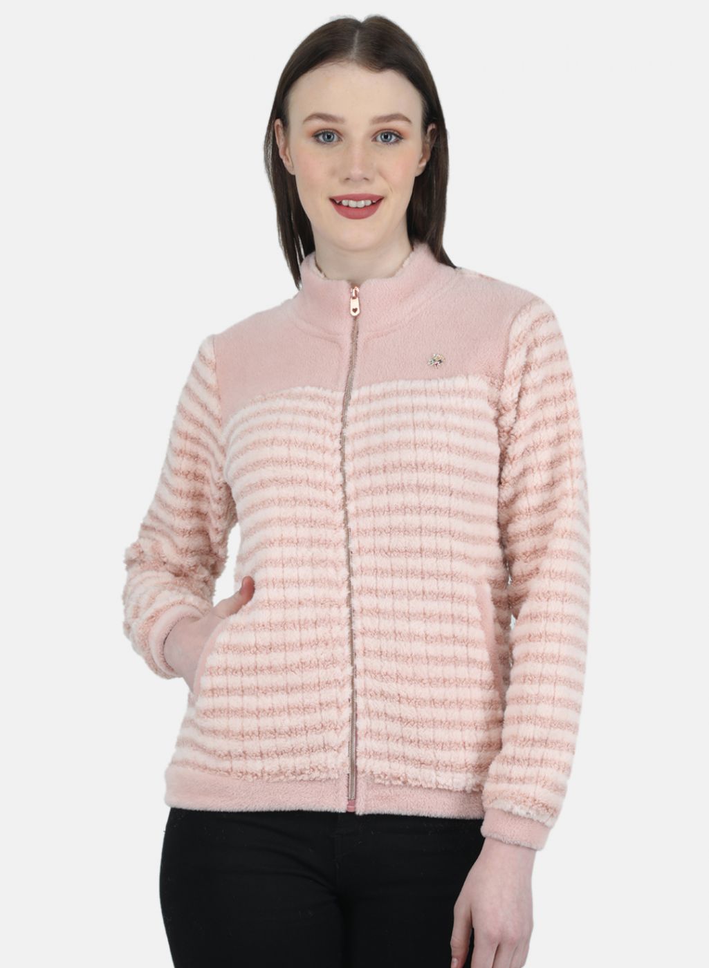 Women Pink Printed Sweatshirt