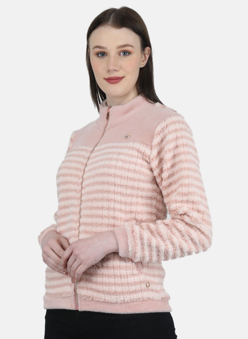 Women Pink Printed Sweatshirt