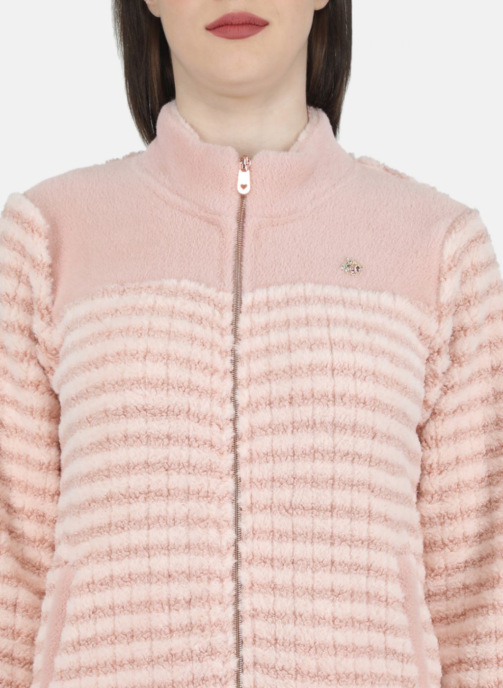 Women Pink Printed Sweatshirt