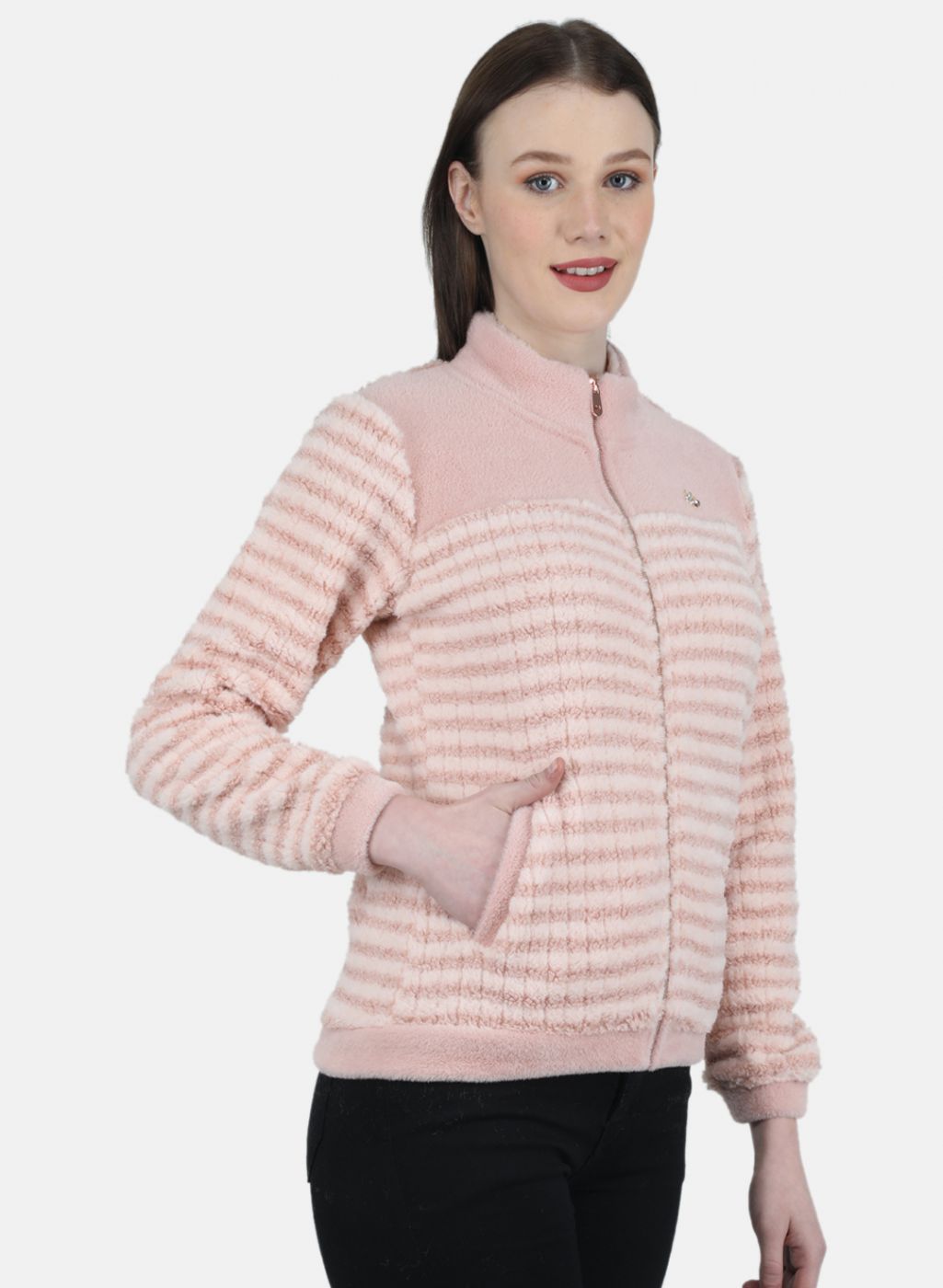 Women Pink Printed Sweatshirt