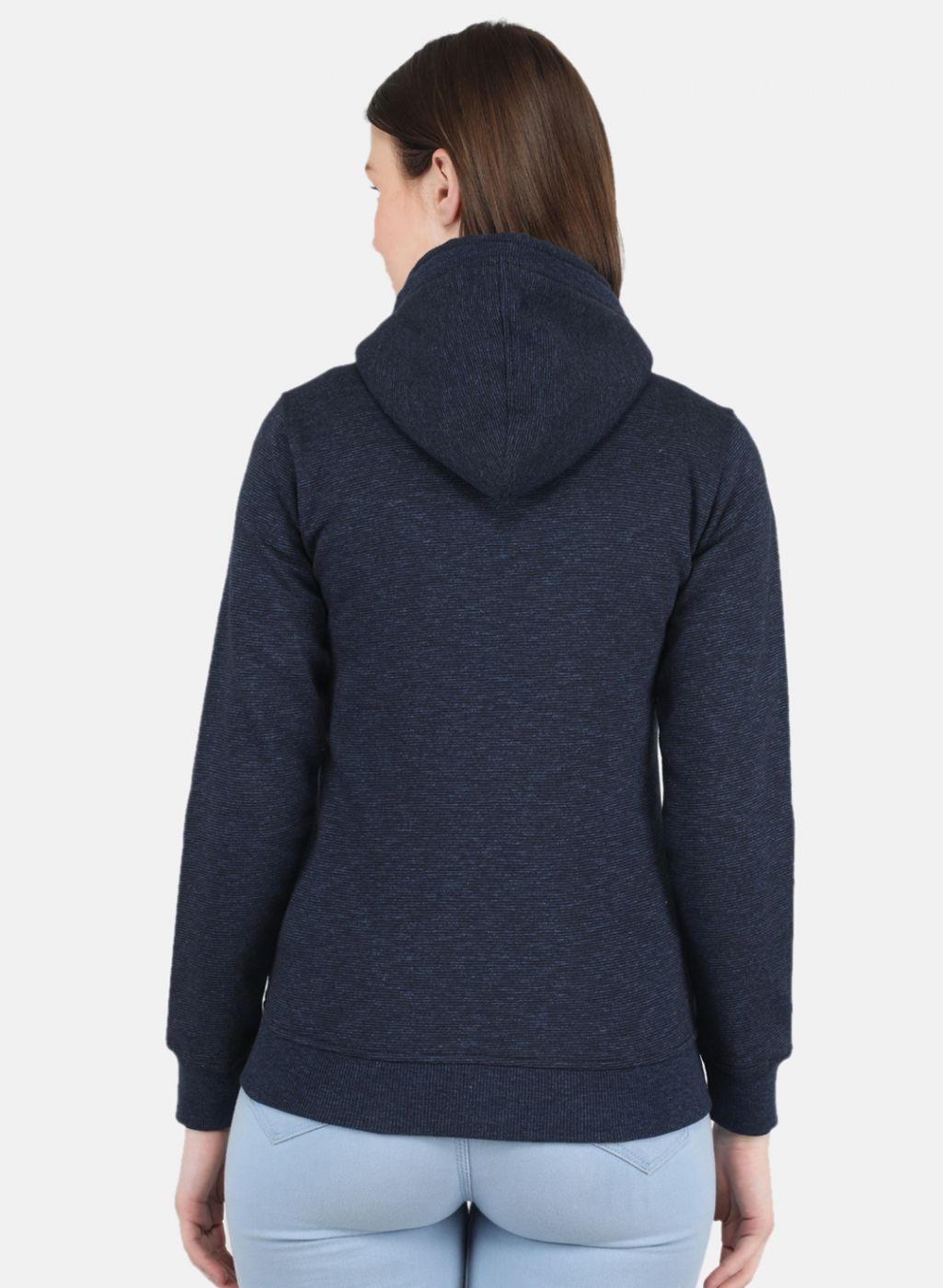 Women NAvy Blue Printed Sweatshirt