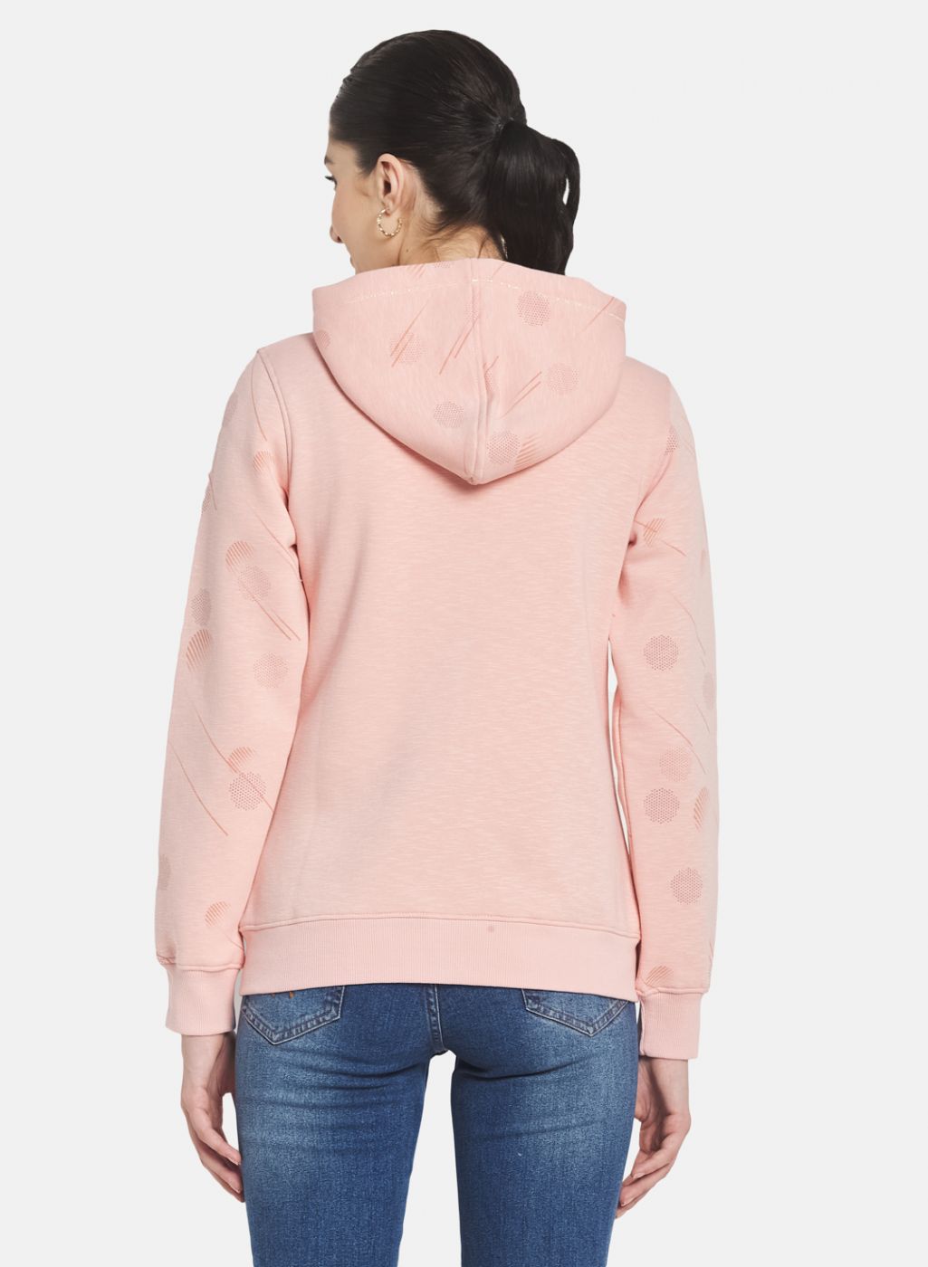 Women Pink Printed Sweatshirt