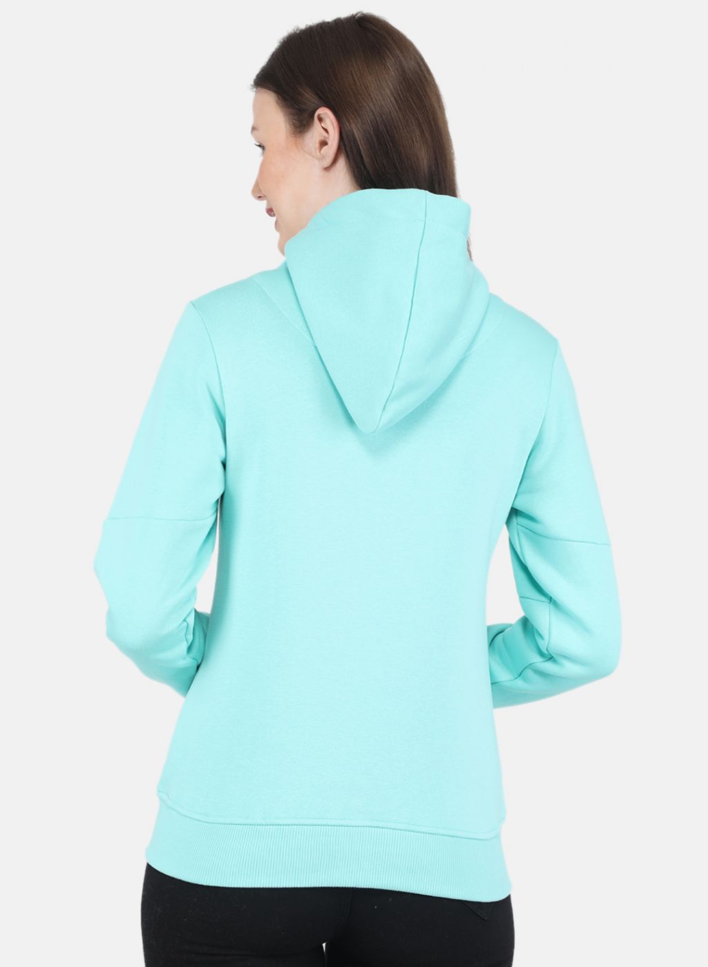 Women Blue Solid Sweatshirt