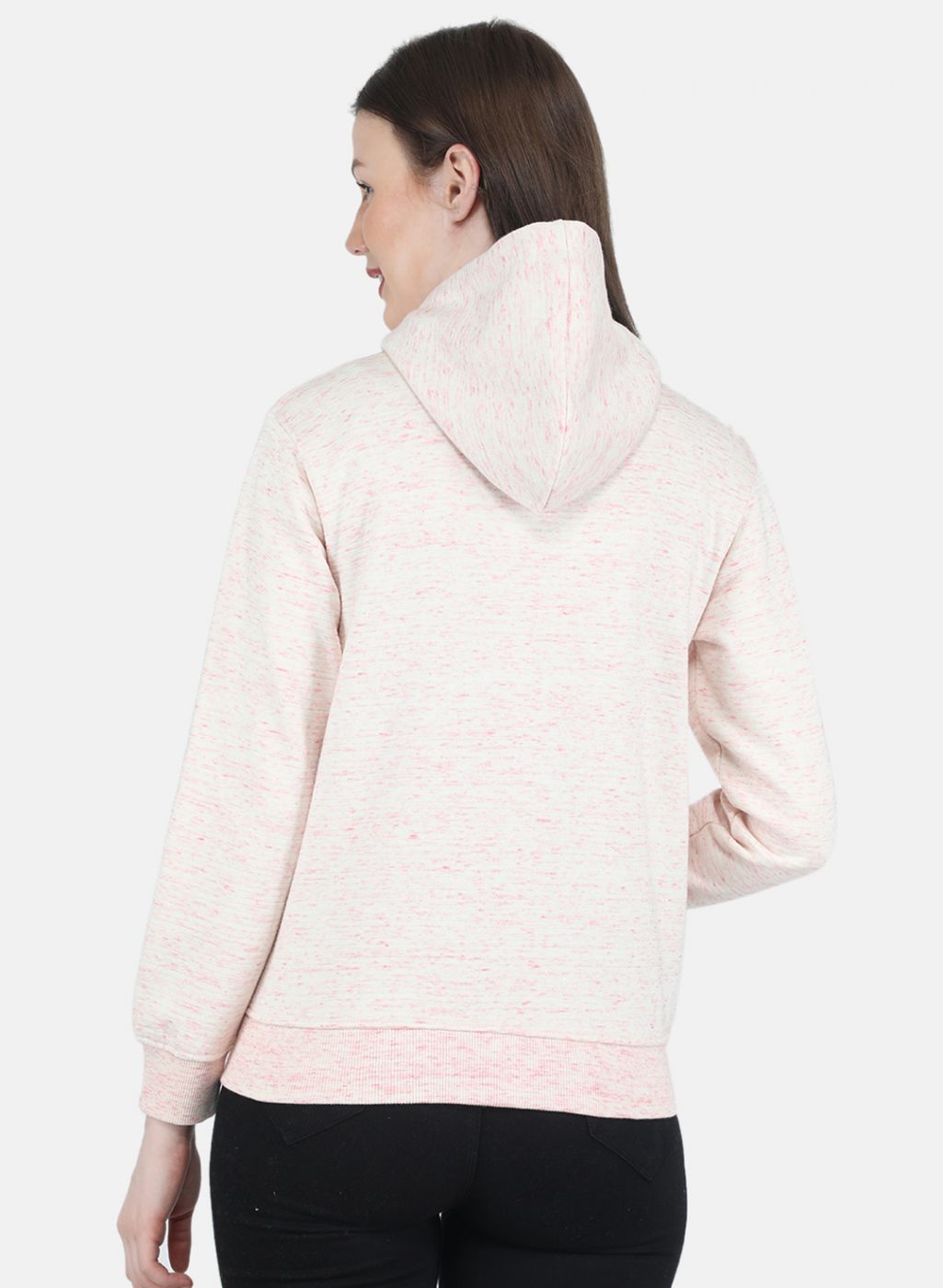 Women Pink Stripe Sweatshirt