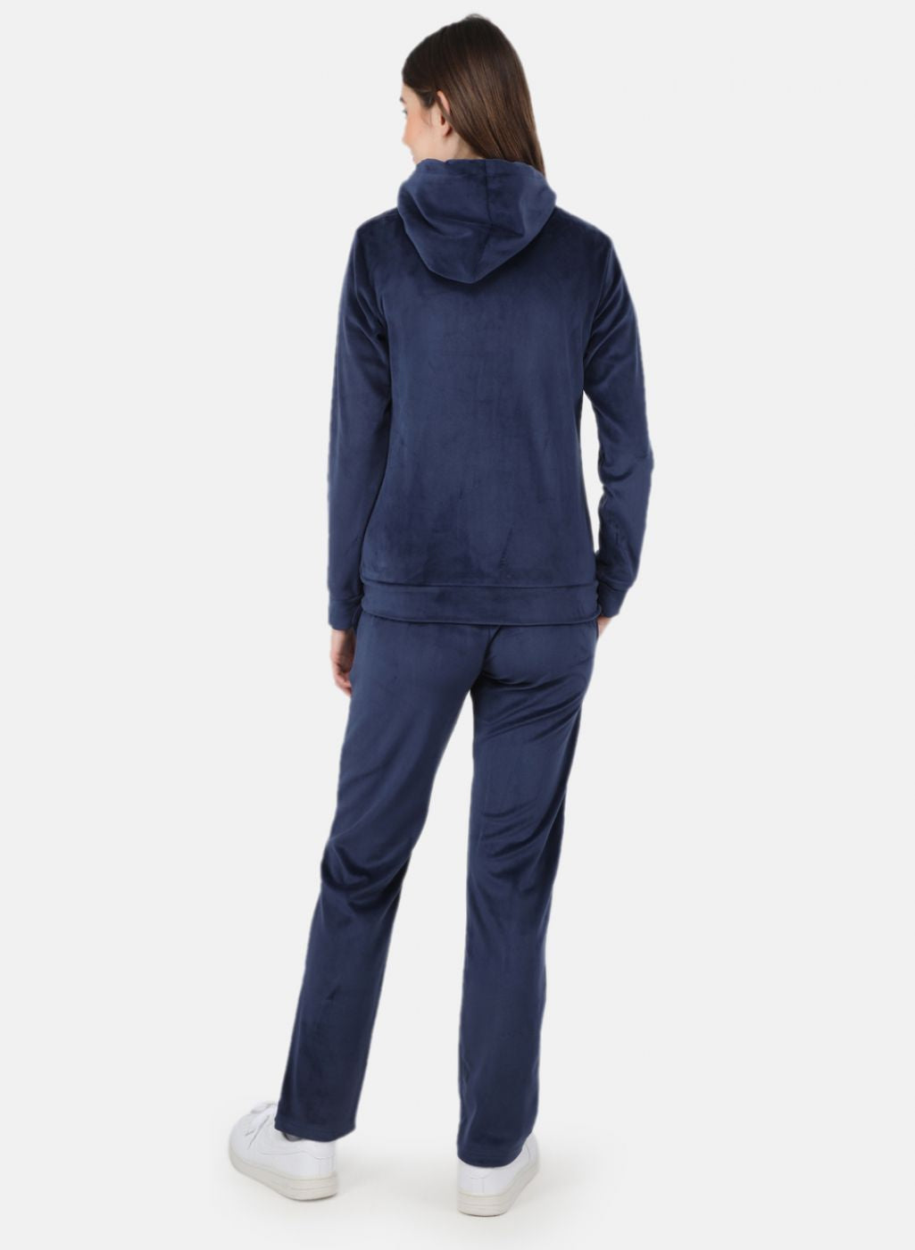 Women NAvy Blue Solid Tracksuit