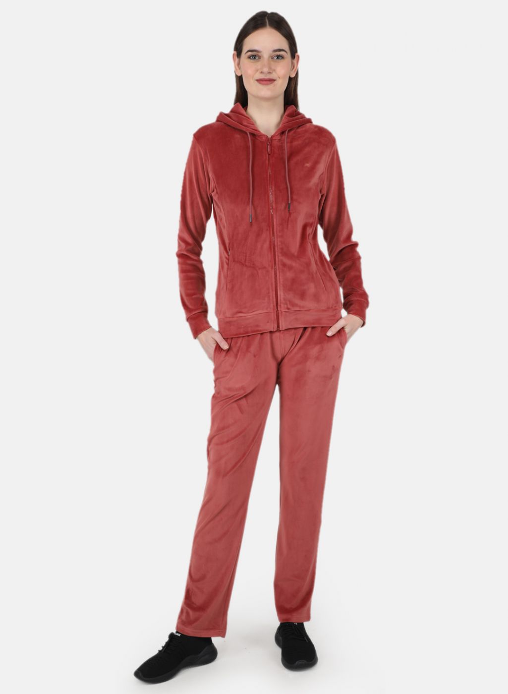 Women Orange Solid Tracksuit