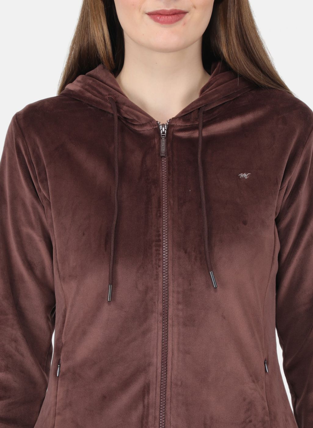 Women Brown Solid Tracksuit