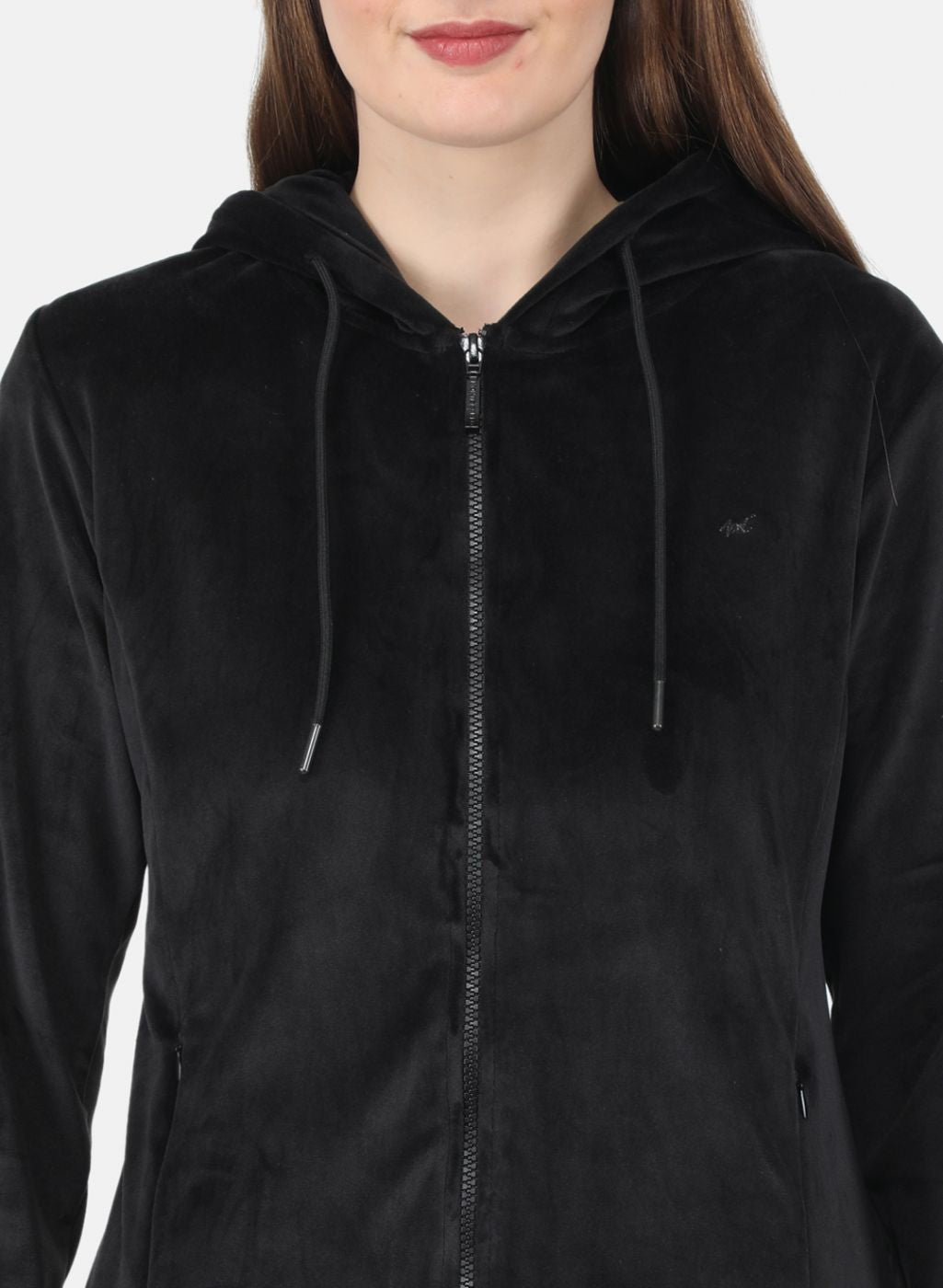 Women Black Solid Tracksuit