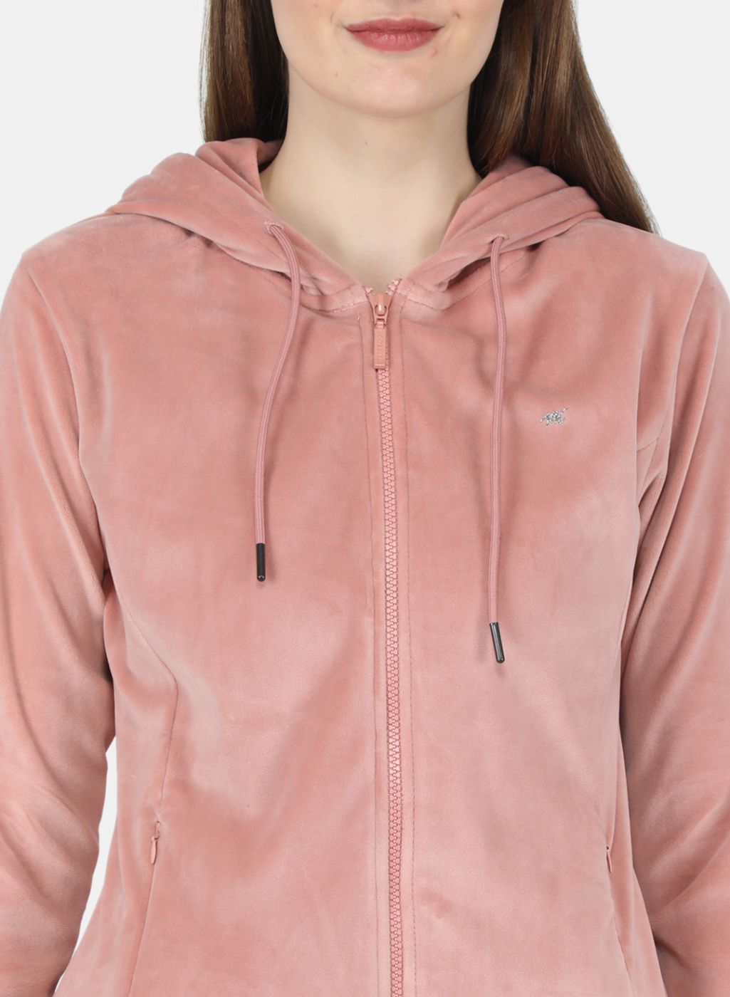 Women Peach Solid Tracksuit