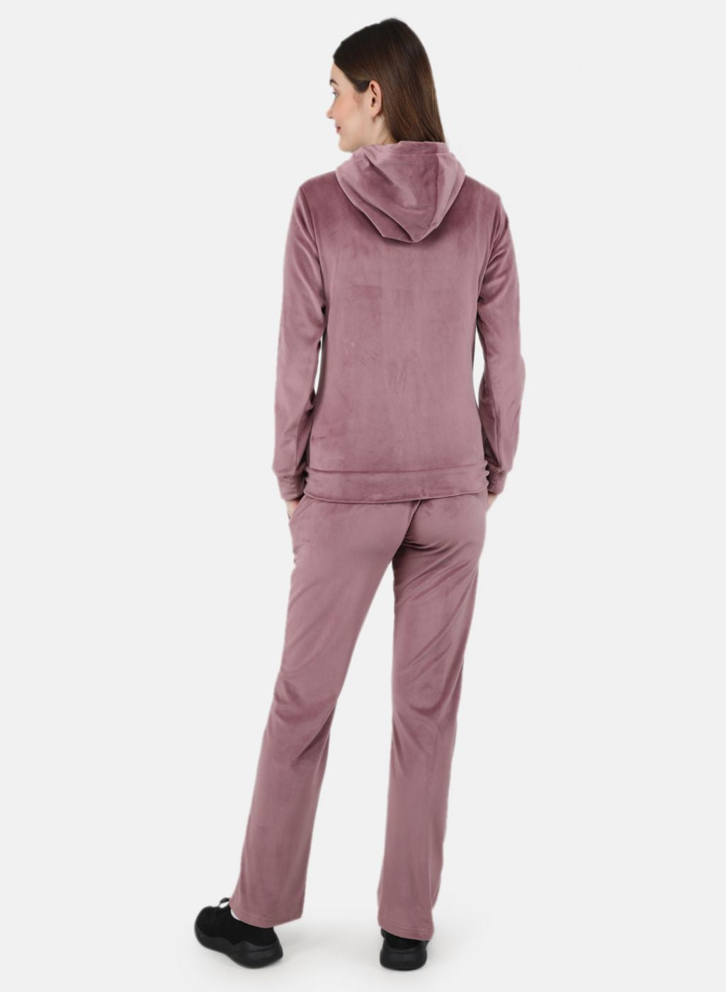 Women Purple Solid Tracksuit