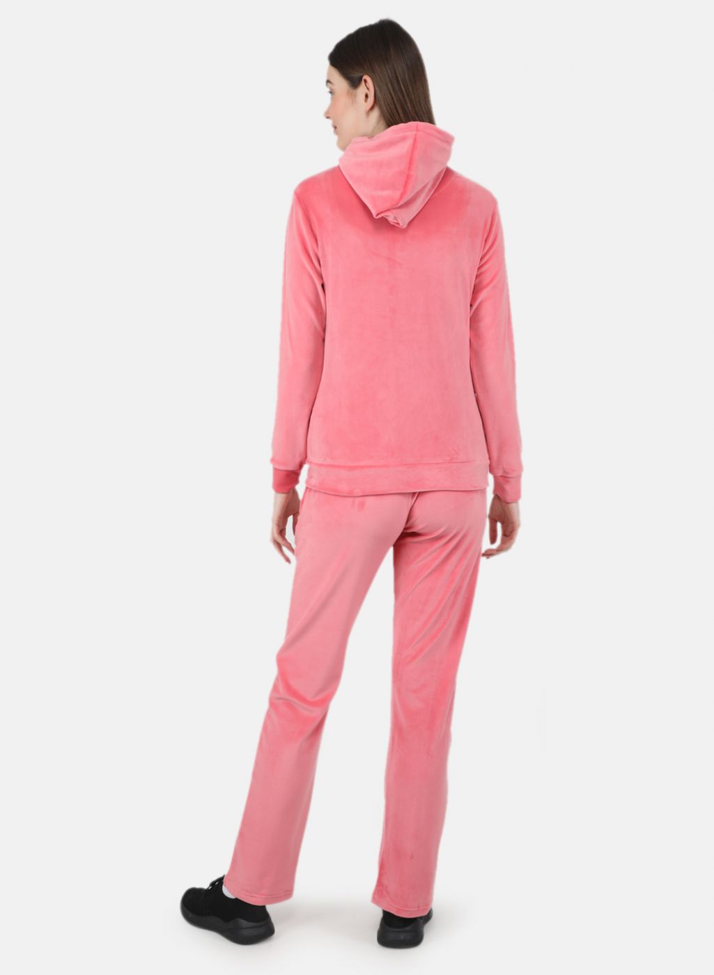 Women Peach Solid Tracksuit