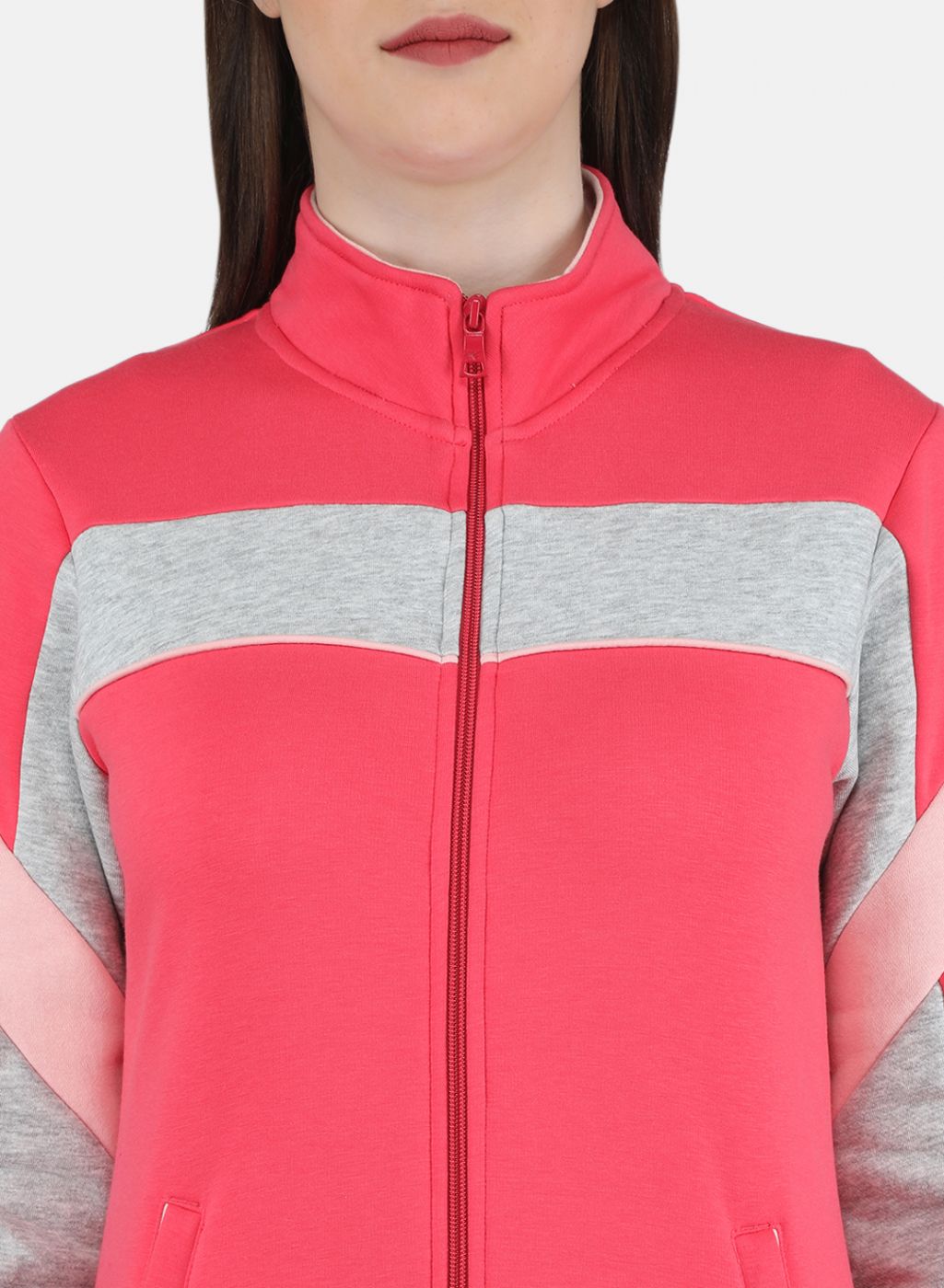 Women Pink Printed Tracksuit