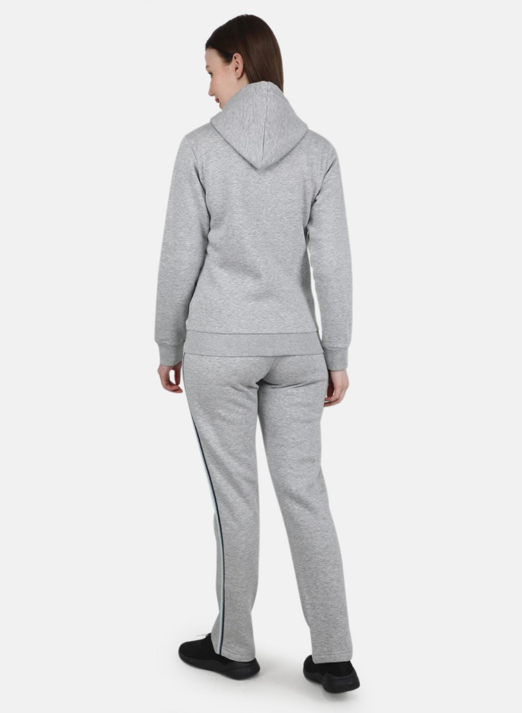 Women Grey Solid Tracksuit