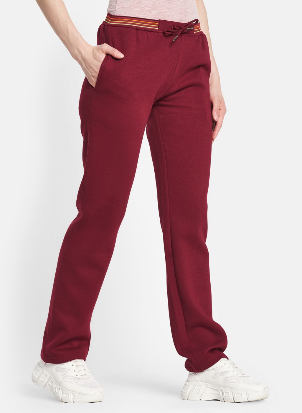 Women Maroon Regular Fit Winter Lower