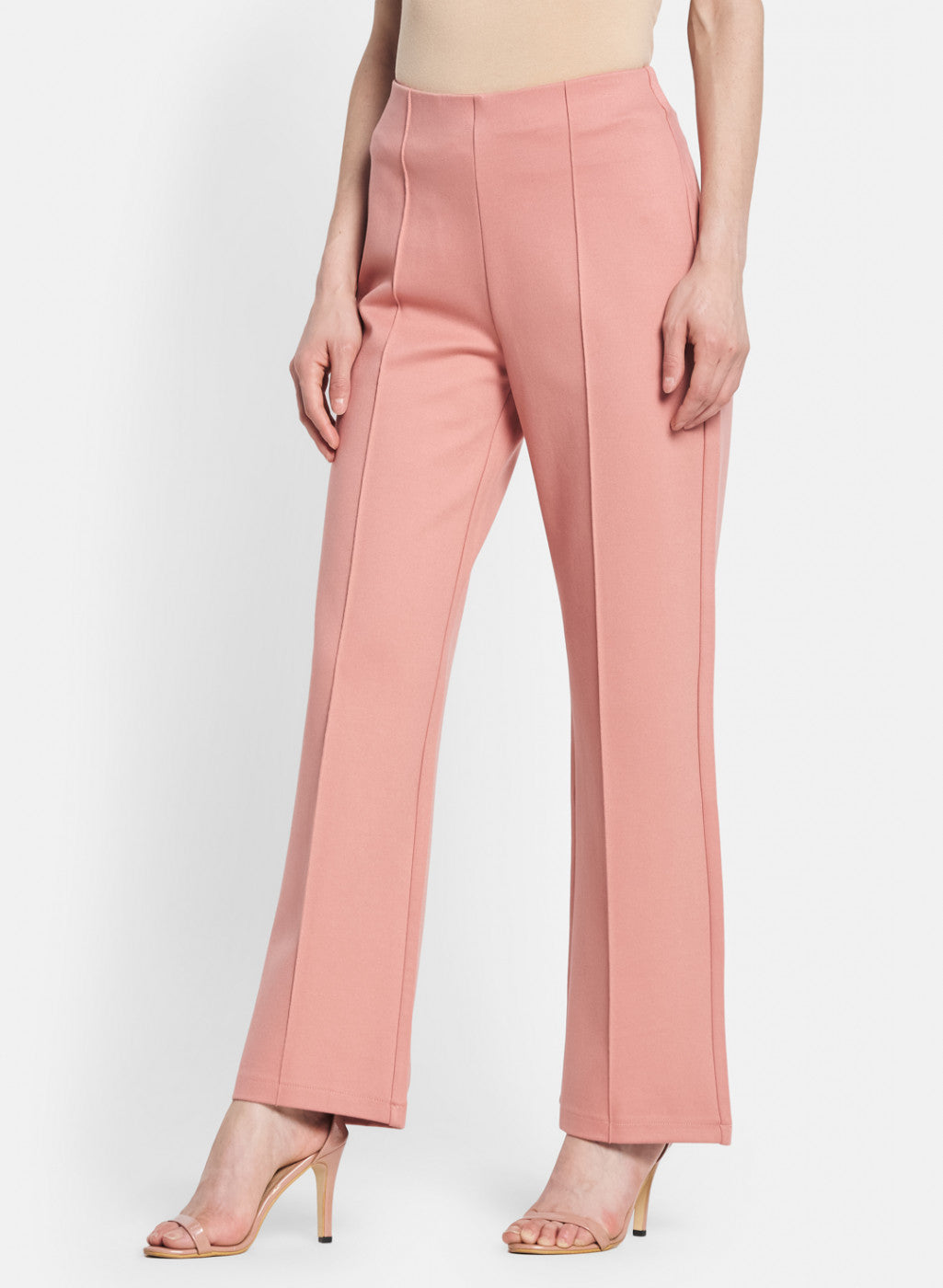 Peach Solid Jegging