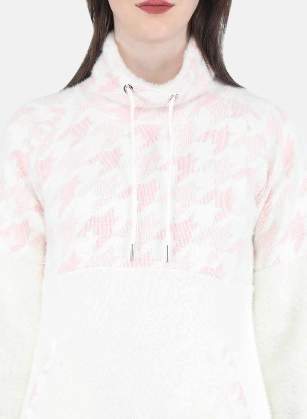 Women Pink Printed Sweatshirt