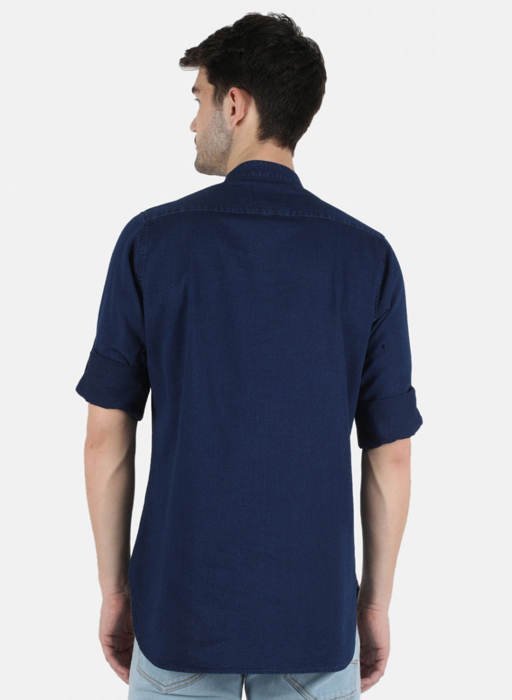 Men Blue Solid Shirt