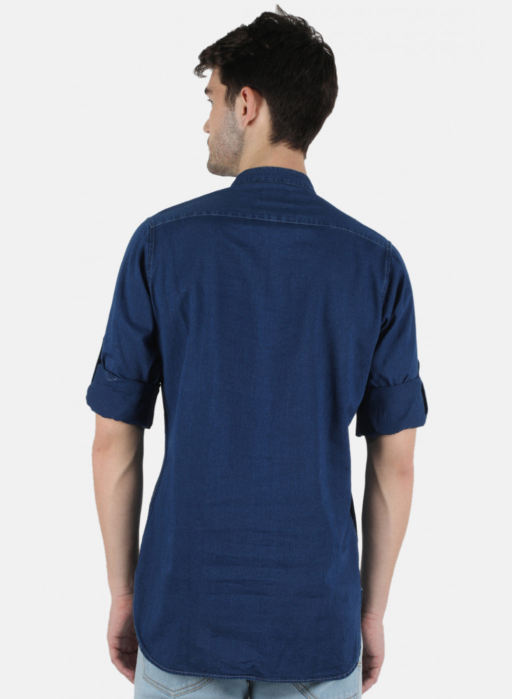 Men Blue Solid Shirt