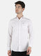 Men White Printed Shirt