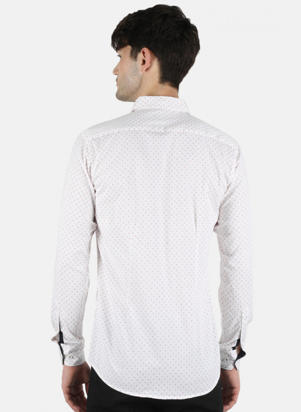 Men White Printed Shirt