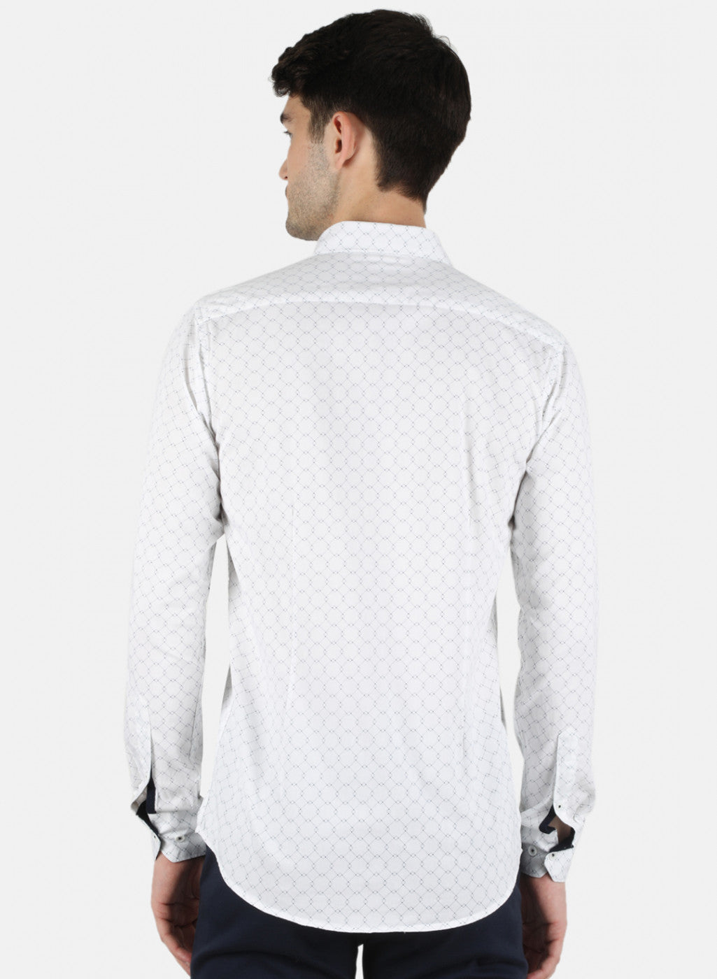 Men White Printed Shirt