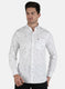 Men White Printed Shirt