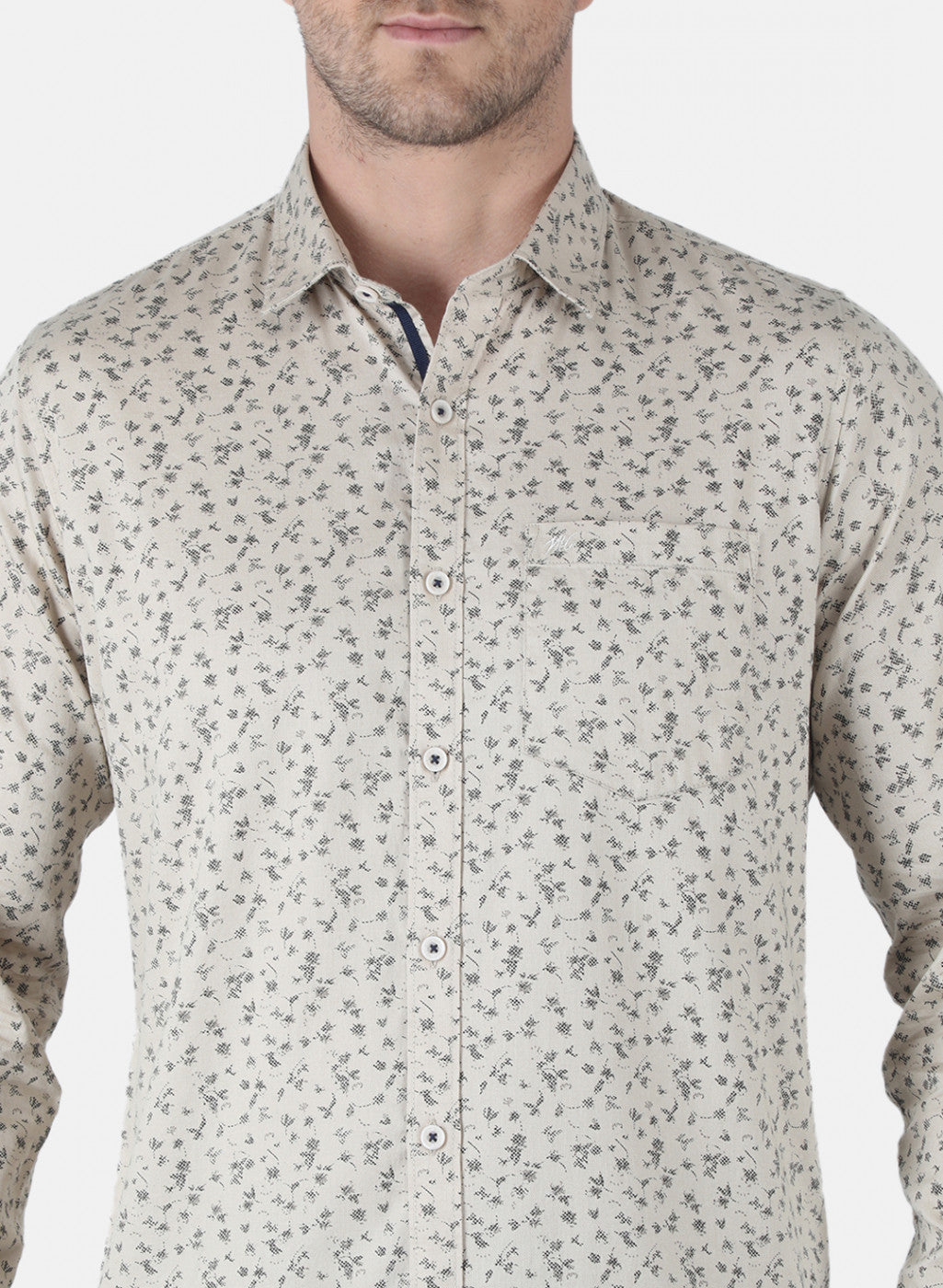 Men Brown Printed Shirt