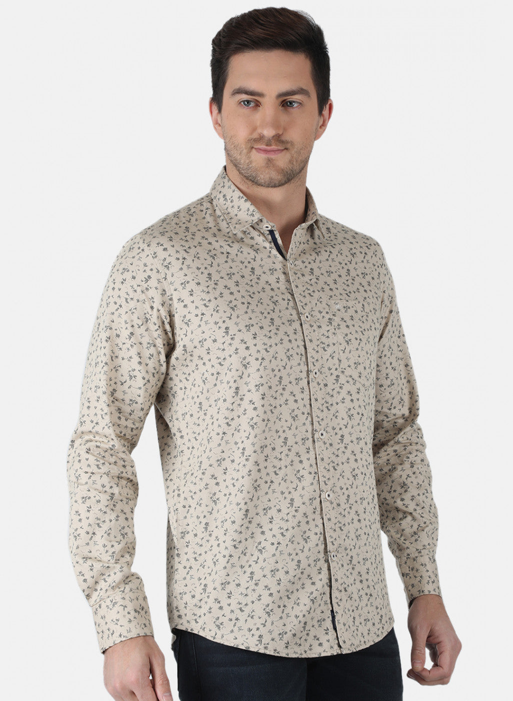 Men Brown Printed Shirt