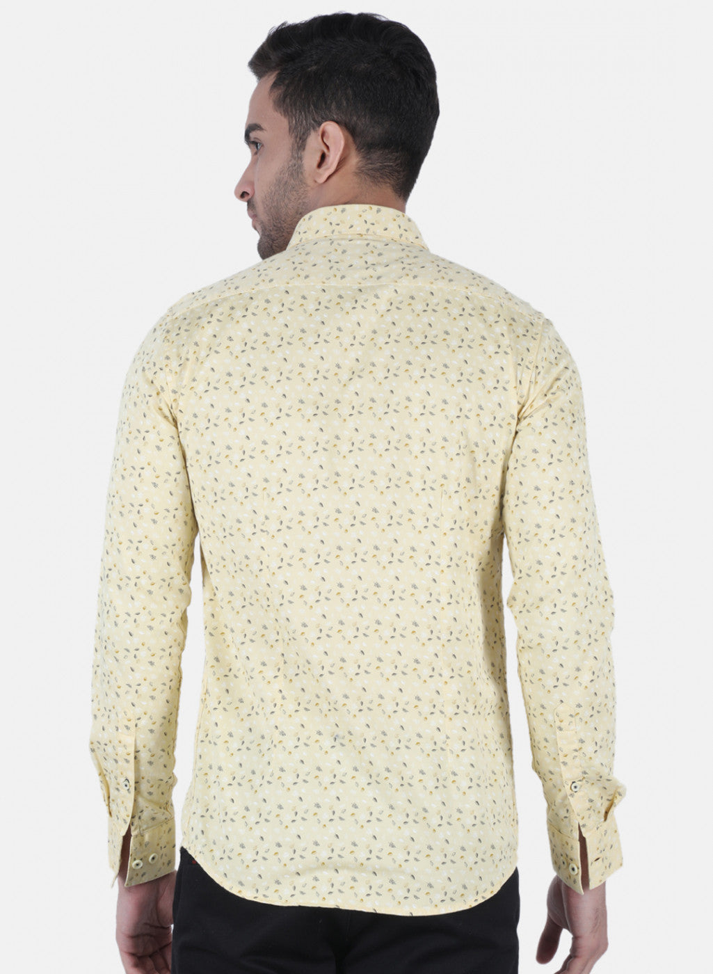 Men Yellow Printed Shirt