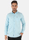 Men Blue Printed Shirt