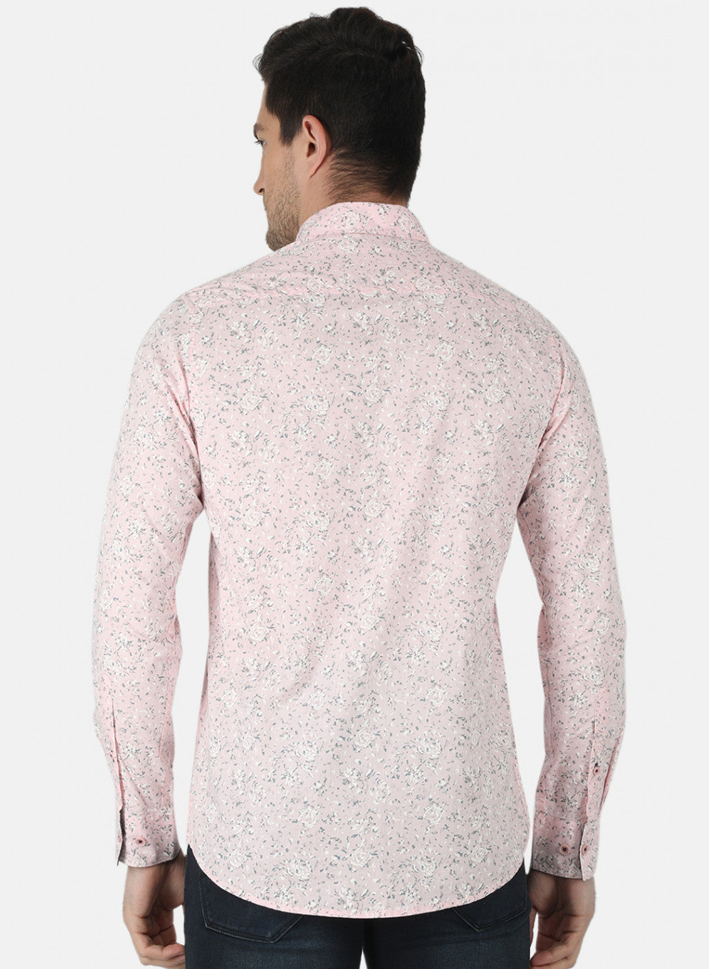 Men Pink Printed Shirt