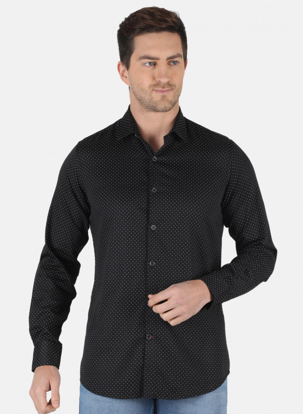 Men Black Printed Shirt